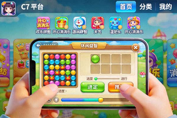 C7娱乐平台上的休闲益智类正版游戏画面展示