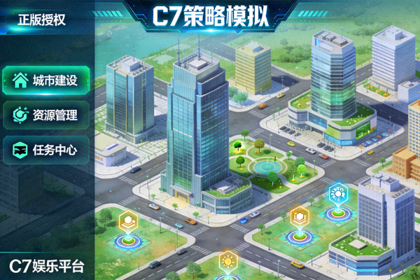 C7娱乐平台策略模拟类正版游戏界面与城市建设画面