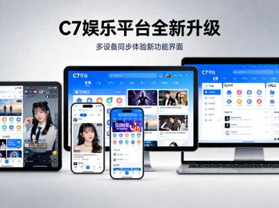 C7娱乐平台全新升级新闻详细配图 - 多设备展示平台新功能界面