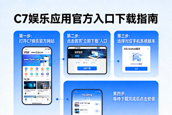 C7娱乐用户指南配图 - 分步骤展示如何使用官方入口下载娱乐应用
